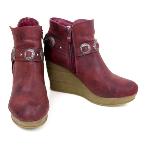 SBICCA VINTAGE COLLECTION VEGAN FAUX LEATHER SUEDE PLATFORM BOOTS SHOES SIZE 7.5 - Picture 15 of 15